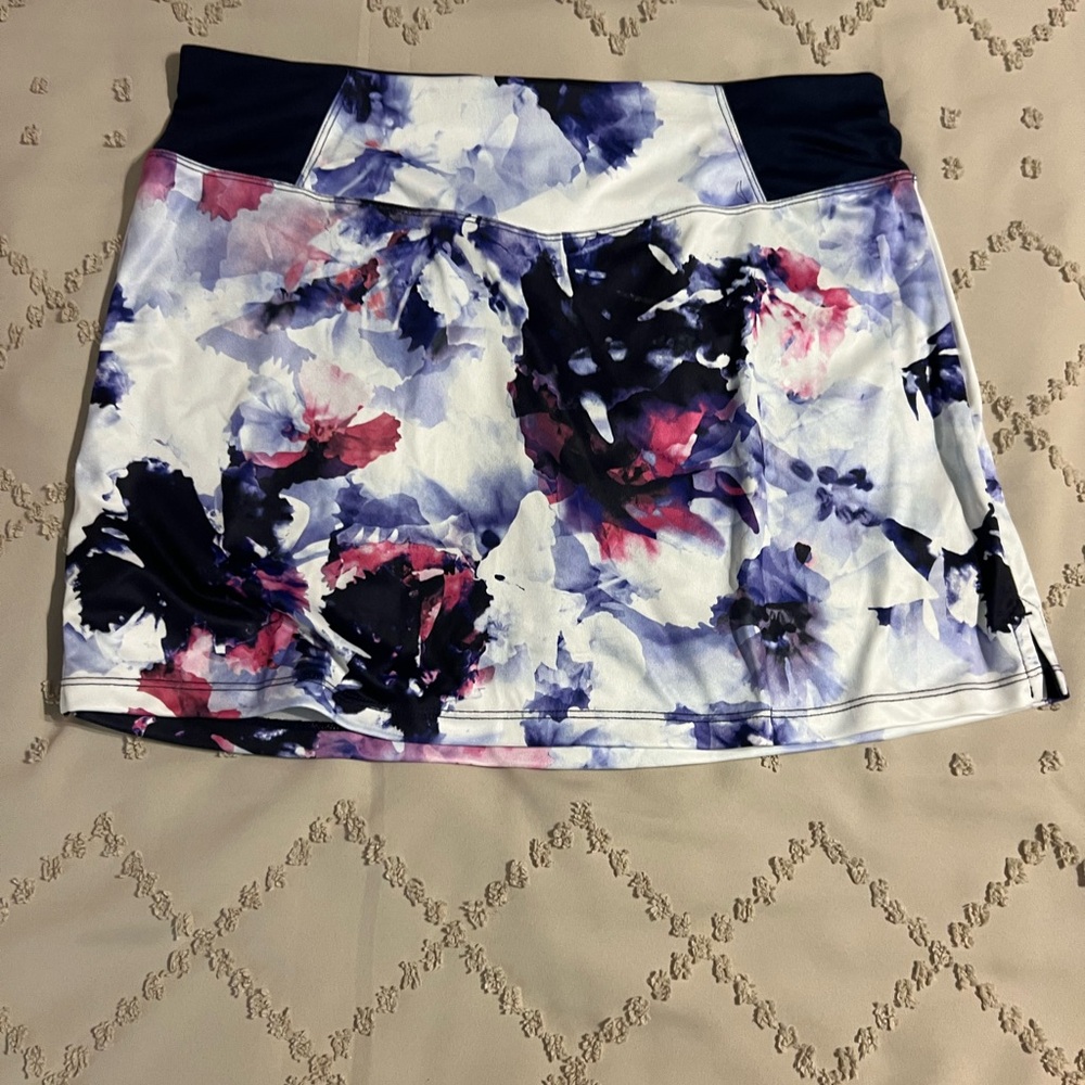 PGA Tour Golf Skort Women’s Large Floral Athletic Tennis Pickleball Skort NWT - Picture 3 of 9